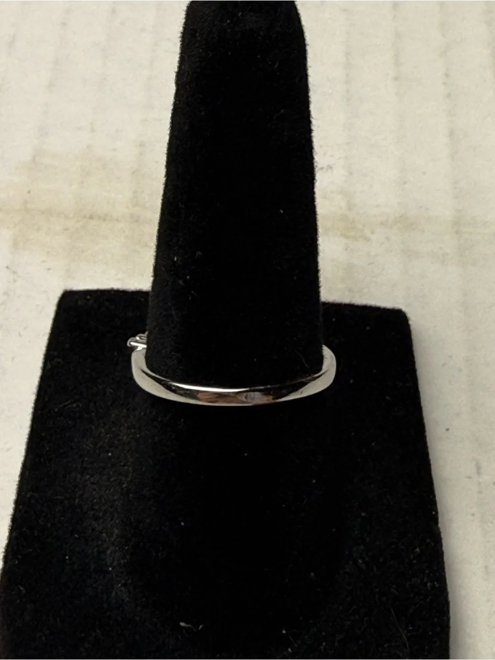 Sterling Silver Mothers Ring Birthstone Rhinestone Silver Tone
